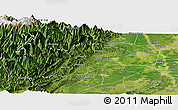 Satellite Panoramic Map of Qionglai