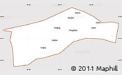 Classic Style Simple Map of Qionglai, cropped outside