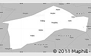 Gray Simple Map of Qionglai