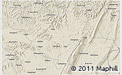 Shaded Relief 3D Map of Qu Xian