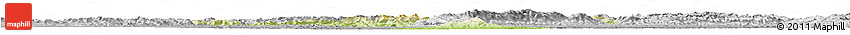 Physical Horizon Map of Qu Xian, desaturated