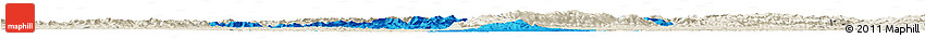Political Horizon Map of Qu Xian, shaded relief outside