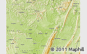 Physical Map of Qu Xian