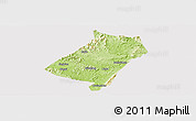 Physical Panoramic Map of Qu Xian, cropped outside