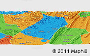 Political Panoramic Map of Qu Xian