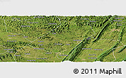 Satellite Panoramic Map of Qu Xian
