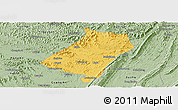 Savanna Style Panoramic Map of Qu Xian