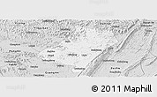 Silver Style Panoramic Map of Qu Xian