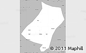 Gray Simple Map of Qu Xian