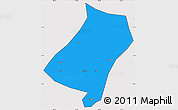 Political Simple Map of Qu Xian, cropped outside
