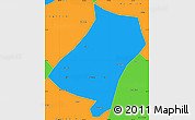 Political Simple Map of Qu Xian