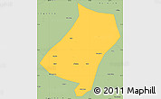 Savanna Style Simple Map of Qu Xian