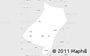 Silver Style Simple Map of Qu Xian
