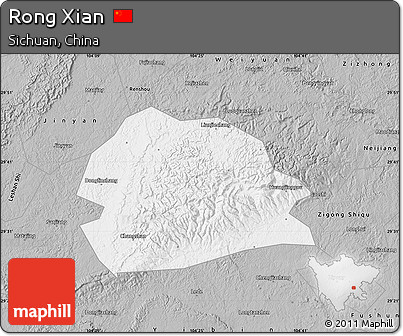 Gray Map of Rong Xian