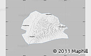Gray Map of Rong Xian, single color outside