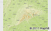 Physical Map of Rong Xian