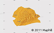 Political Map of Rong Xian, cropped outside