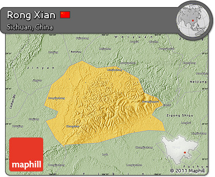 Savanna Style Map of Rong Xian