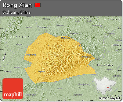 Savanna Style Map of Rong Xian