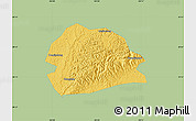 Savanna Style Map of Rong Xian, single color outside