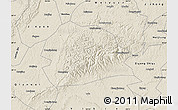 Shaded Relief Map of Rong Xian