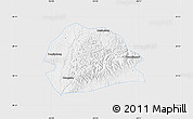 Silver Style Map of Rong Xian, single color outside