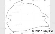 Blank Simple Map of Rong Xian, cropped outside