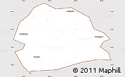 Classic Style Simple Map of Rong Xian, cropped outside