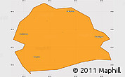 Political Simple Map of Rong Xian, cropped outside