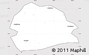 Silver Style Simple Map of Rong Xian, cropped outside