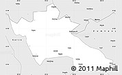 Silver Style Simple Map of Sertar