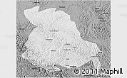 Physical 3D Map of Serxu, darken, desaturated