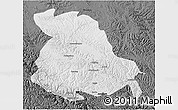 Physical 3D Map of Serxu, darken
