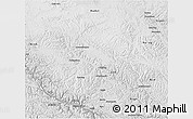 Physical 3D Map of Serxu, desaturated