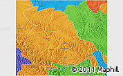 Political 3D Map of Serxu