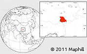 Blank Location Map of Serxu