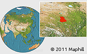 Satellite Location Map of Serxu