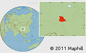 Savanna Style Location Map of Serxu