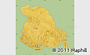 Savanna Style Map of Serxu, single color outside