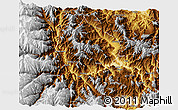 Physical 3D Map of Shimian