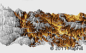 Physical Panoramic Map of Shimian