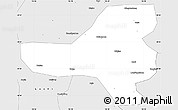 Silver Style Simple Map of Suining