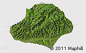 Satellite 3D Map of Wangcang, cropped outside