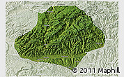 Satellite 3D Map of Wangcang, lighten