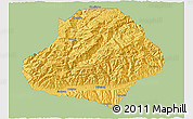 Savanna Style 3D Map of Wangcang, single color outside