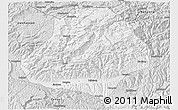 Silver Style 3D Map of Wangcang