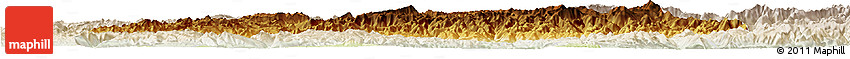 Physical Horizon Map of Wangcang, lighten