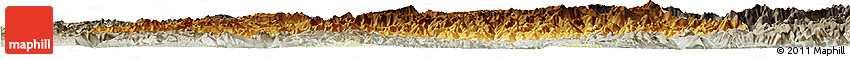 Physical Horizon Map of Wangcang, semi-desaturated