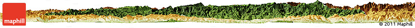 Satellite Horizon Map of Wangcang, physical outside