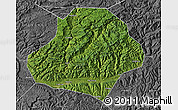 Satellite Map of Wangcang, desaturated